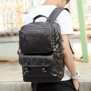 Korean version of the simple computer backpack men's college style large capacity retro Japanese backpack college student bag
Korean version of the simple computer backpack men's college style large capacity retro Japanese backpack college student bag