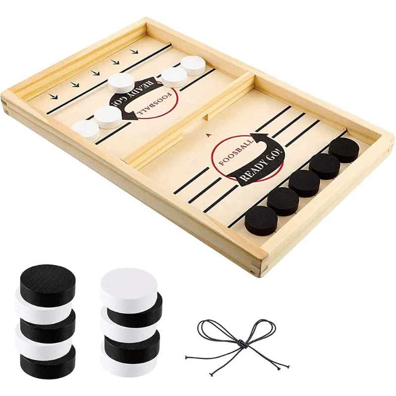 New Table Hockey DIY Fast Sling Puck Board Game Parent-child Interactive Party Fun Family Tabletop Toys for Children Adults
New Table Hockey DIY Fast Sling Puck Board Game Parent-child Interactive Party Fun Family Tabletop Toys for Children Adults