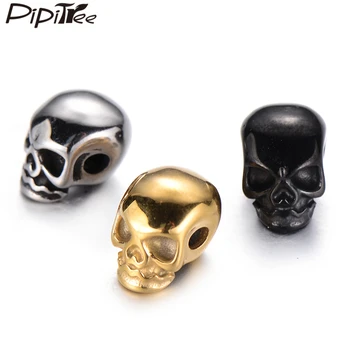 Pipitree 4pcs/lot Cool Fashion DIY Skull Beads Stainless Steel Spacer Beads Jewelry Charms Men Bracelet Accessories Findings
Pipitree 4pcs/lot Cool Fashion DIY Skull Beads Stainless Steel Spacer Beads Jewelry Charms Men Bracelet Accessories Findings