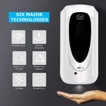 Touchless Hand Disinfection Machine Automatic Soap Dispenser Wall-mounted Sensor Mist Spray Hand Sanitizer Disinfection 1000ML
Touchless Hand Disinfection Machine Automatic Soap Dispenser Wall-mounted Sensor Mist Spray Hand Sanitizer Disinfection 1000ML