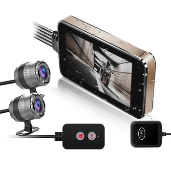 HD 1080P Press 4 Inch Motorcycle Driving Recorder Wifi Dual Lens Host Waterproof Locomotive Recorder
HD 1080P Press 4 Inch Motorcycle Driving Recorder Wifi Dual Lens Host Waterproof Locomotive Recorder