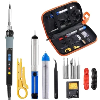 EU Plug,80W Digital Display Soldering Iron Digital Adjustable Temperature Electric Soldering Iron Kit
EU Plug,80W Digital Display Soldering Iron Digital Adjustable Temperature Electric Soldering Iron Kit