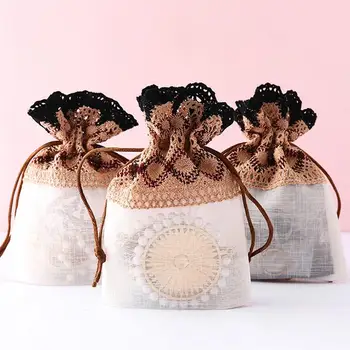 12pcs Drawstring Storage Bag Wavy Lace Bag Drawstring Jewelry Bag Bundle Storage Pocket for Wedding Party 
12pcs Drawstring Storage Bag Wavy Lace Bag Drawstring Jewelry Bag Bundle Storage Pocket for Wedding Party