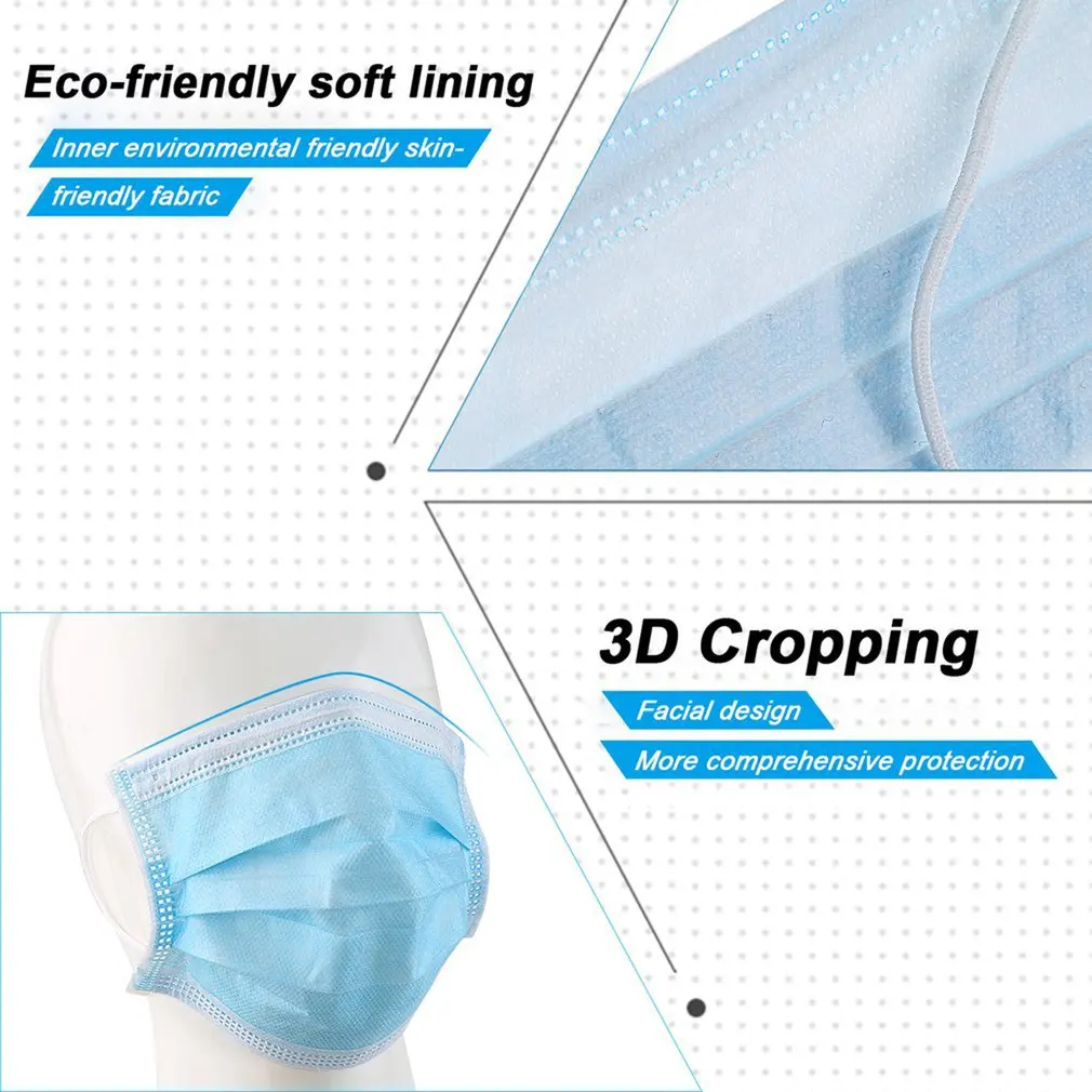 Disposable Respirator 3-Layer Protective Dust Filter Mask High Efficiency Filtration Respirator Fresh Mask 50 Pcs
Disposable Respirator 3-Layer Protective Dust Filter Mask High Efficiency Filtration Respirator Fresh Mask 50 Pcs