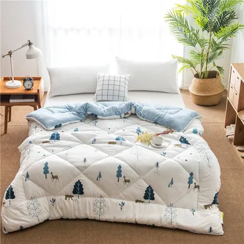 Spring and Autumn Quilt Super Soft Washed Cotton Chemical Fiber Is Printed Quilt Comfortable and Breathable Bedding Small Fresh
Spring and Autumn Quilt Super Soft Washed Cotton Chemical Fiber Is Printed Quilt Comfortable and Breathable Bedding Small Fresh