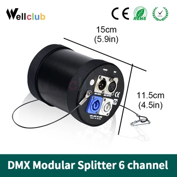 Dmx Controller 6 Port DMX Splitter , DMX amplifier, Output 512x 6 Channels For Dj Disco Stage Light Control 
Dmx Controller 6 Port DMX Splitter , DMX amplifier, Output 512x 6 Channels For Dj Disco Stage Light Control