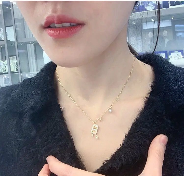 925 Silver Shih 2019 New Style Popsicle Ice Cream Crystal Necklace Women's Choker Ice Cream Bracelets Online Celebrity Pendant
925 Silver Shih 2019 New Style Popsicle Ice Cream Crystal Necklace Women's Choker Ice Cream Bracelets Online Celebrity Pendant