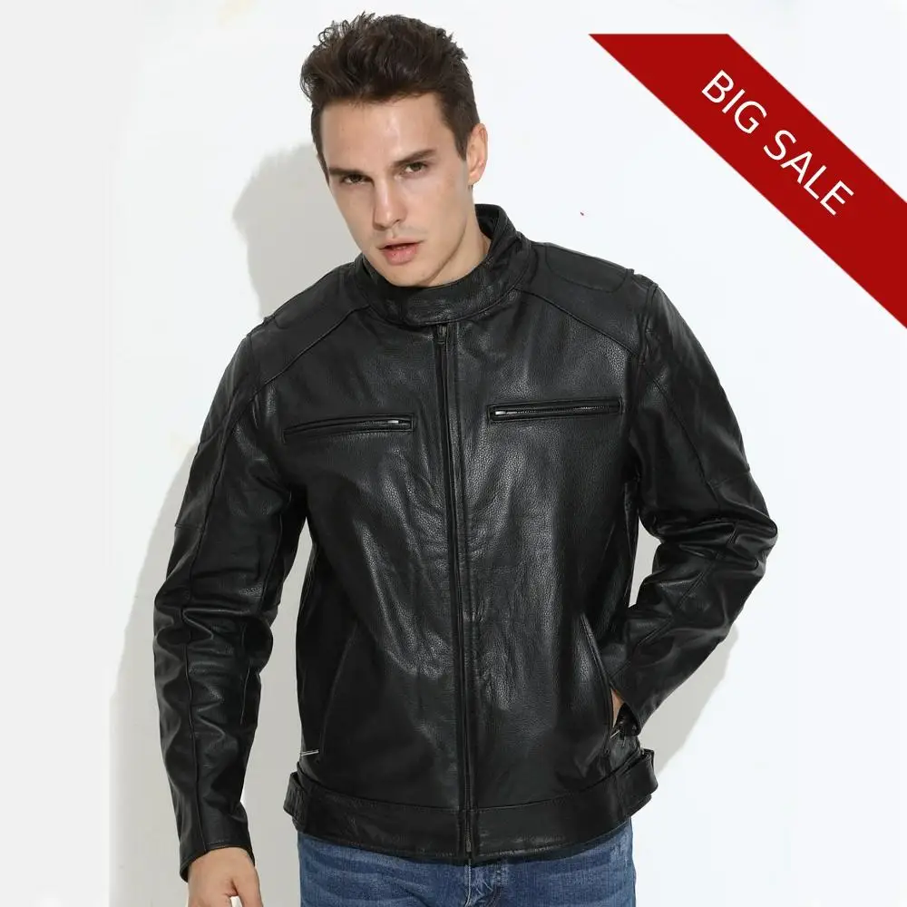 2020 Black Men American Style Motorcycle Leather Jacket Plus Size XXXXL Genuine Thick Cowhide Autumn Biker's Leather Coat
2020 Black Men American Style Motorcycle Leather Jacket Plus Size XXXXL Genuine Thick Cowhide Autumn Biker's Leather Coat