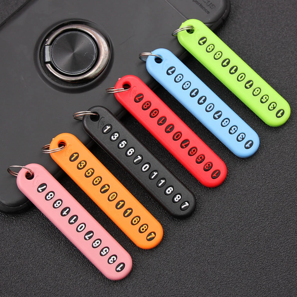 5 PCs Keychain with a set phone number, keychain with a phone number, keychain from the loss of things
5 PCs Keychain with a set phone number, keychain with a phone number, keychain from the loss of things