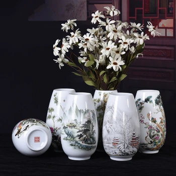 ingdezhen Ceramic Vases Pottery Decoration Living Room Flower Arrangement Modern Home Simple TV Cabinet Ceramic Gift
ingdezhen Ceramic Vases Pottery Decoration Living Room Flower Arrangement Modern Home Simple TV Cabinet Ceramic Gift