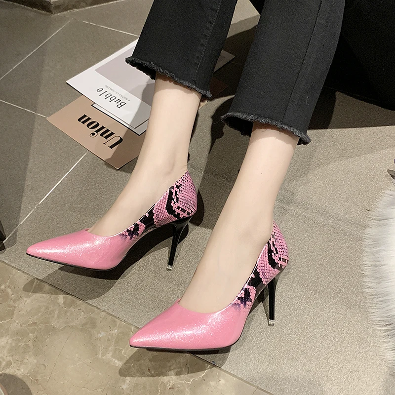 Autumn Women Pumps Sexy Pointed Super High Heel Party Shoes Woman Snakeskin Rome Shoes Ladies Stiletto Casual Single Shoes 2019
Autumn Women Pumps Sexy Pointed Super High Heel Party Shoes Woman Snakeskin Rome Shoes Ladies Stiletto Casual Single Shoes 2019