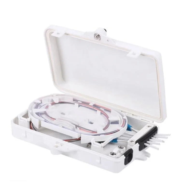 FTTH 6 cores fiber Termination Box 6 port 6 channel Splitter Box indoor outdoor fiber Optical Splitter Box FTB ABS
FTTH 6 cores fiber Termination Box 6 port 6 channel Splitter Box indoor outdoor fiber Optical Splitter Box FTB ABS