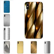 Novo Estilo suave Para Samsung Galaxy A3 A5 A6 A6s A7 A8 A9 A10 A20E A30 A40 A50 A60 A70 star Plus 2018 Texturas De Metal Escovado(China)