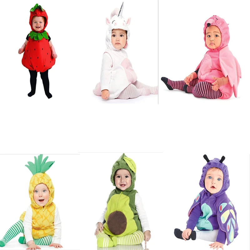 baby girl clothes cartoon unicorn animal Fruit Halloween Cosplay Costume newborn boy outfit christmas gift infant clothing set