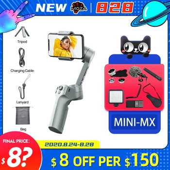 Moza Mini MX 3-Axis Handheld Gimbal Smartphone Stabilizer for iphone 8 x vs dji osmo mobile 3 Snoppa Atom zhiyun Smooth 4
Moza Mini MX 3-Axis Handheld Gimbal Smartphone Stabilizer for iphone 8 x vs dji osmo mobile 3 Snoppa Atom zhiyun Smooth 4