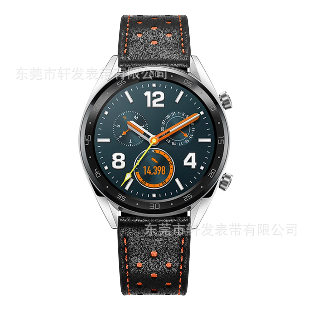 Suitable for Huawei Watch GT Smart Sports Watch Strap First Layer of Leather Watch Strap Porous-
Suitable for Huawei Watch GT Smart Sports Watch Strap First Layer of Leather Watch Strap Porous-