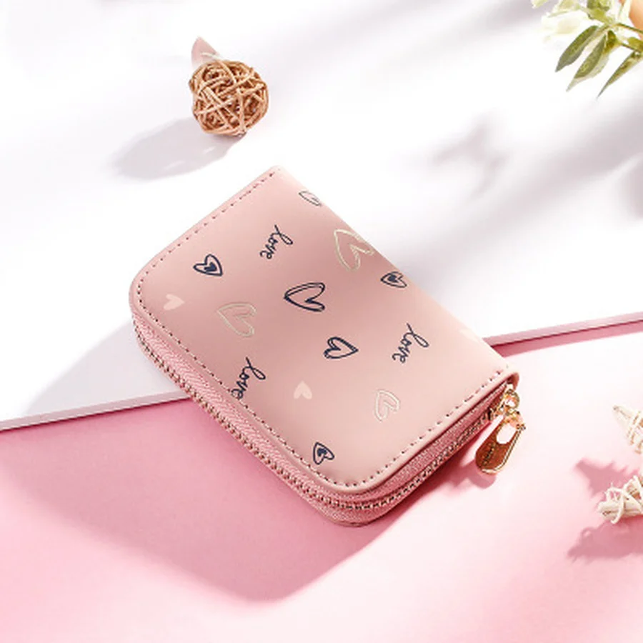 Cute Heart Prints Women Wallet Casual Ladies Coin Purse Fashion Zipper Multi-card Change Wallets Fold Girls High Quality Clutch
Cute Heart Prints Women Wallet Casual Ladies Coin Purse Fashion Zipper Multi-card Change Wallets Fold Girls High Quality Clutch