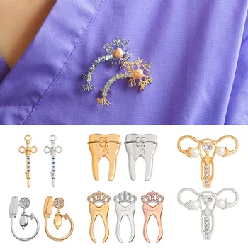 Medical Metal Pin Doctor Badge Test Tube Reflex Hammer Syringe Ambulance Blood Pressure Meter Neuron Caduceus Intestinal Brooch
Medical Metal Pin Doctor Badge Test Tube Reflex Hammer Syringe Ambulance Blood Pressure Meter Neuron Caduceus Intestinal Brooch