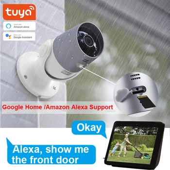 IP Camera Outdoor HD 1080P SD Card Surveillance Camera WiFi Weatherproof Night Vision Camera Compatible with Google Home Alexa
IP Camera Outdoor HD 1080P SD Card Surveillance Camera WiFi Weatherproof Night Vision Camera Compatible with Google Home Alexa