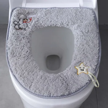 Winter Warm Toilet Lid Seat Cover Soft Plush O-shape Seat Cover Lycra Flush Washable Toilet Bathroom Pedestal Pan Cushion Pads
Winter Warm Toilet Lid Seat Cover Soft Plush O-shape Seat Cover Lycra Flush Washable Toilet Bathroom Pedestal Pan Cushion Pads