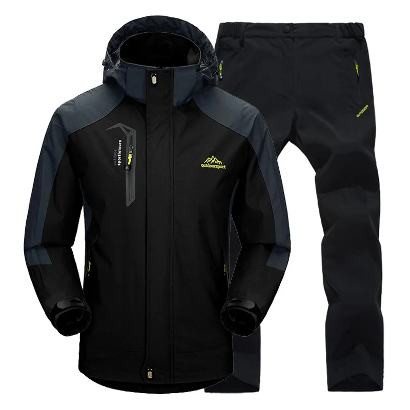 Men Jacket Suit Spring Autumn Jacket Pants Set Windproof Waterproof Male Outdoor Trekking Camping Hunting Climbing Sport Jacket
Men Jacket Suit Spring Autumn Jacket Pants Set Windproof Waterproof Male Outdoor Trekking Camping Hunting Climbing Sport Jacket