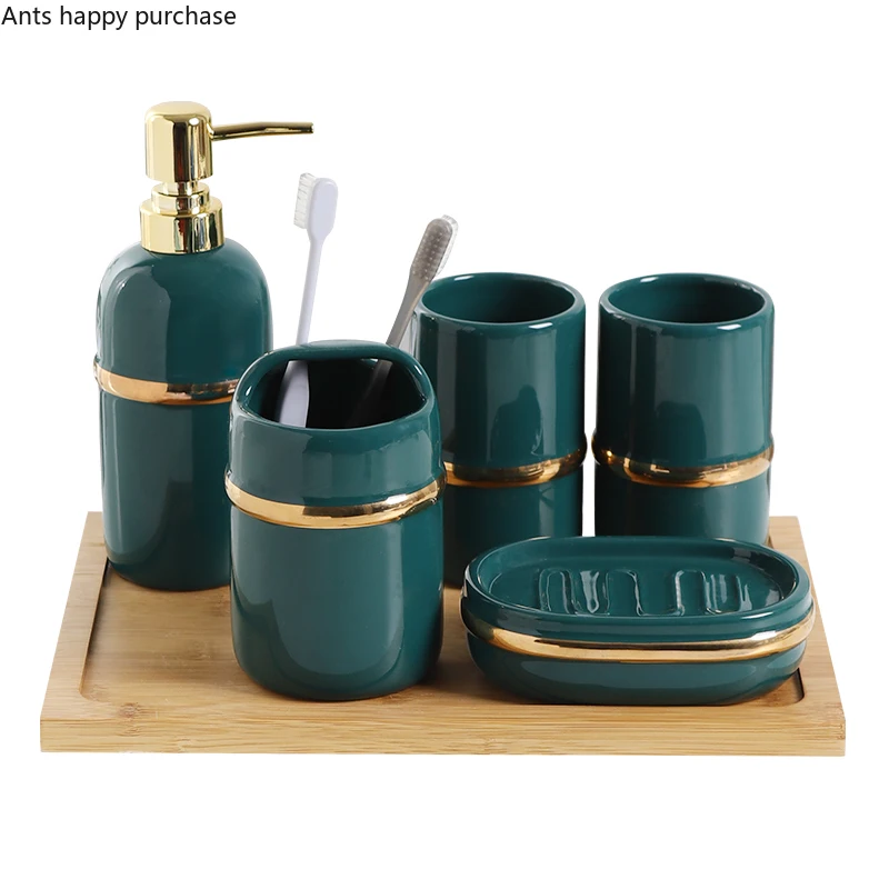Washing Set Bathroom Bathroom Kit Ceramic Tooth Brush Holder Toothpaste Holder Bathroom Decoration Accessories Eco-Friendly
Washing Set Bathroom Bathroom Kit Ceramic Tooth Brush Holder Toothpaste Holder Bathroom Decoration Accessories Eco-Friendly