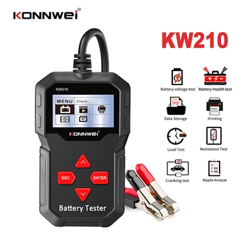 KONNWEI KW210 Automatic Smart 12V Car Battery Tester Auto Battery Analyzer 100 to 2000CCA Cranking Car Battery Tester
KONNWEI KW210 Automatic Smart 12V Car Battery Tester Auto Battery Analyzer 100 to 2000CCA Cranking Car Battery Tester