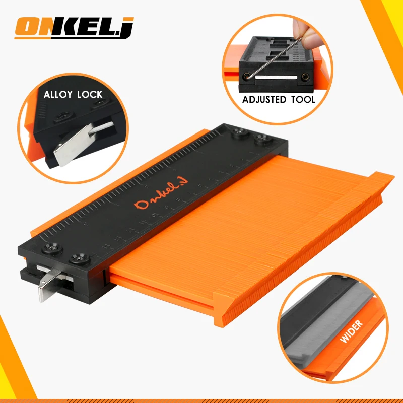 ONKEL.J 5/6/10 Inch Contour Gauge Plastic Profile Copy Measuring Contour Gauge Tiling Laminate Tiles Edge Shaping Measure Ruler
ONKEL.J 5/6/10 Inch Contour Gauge Plastic Profile Copy Measuring Contour Gauge Tiling Laminate Tiles Edge Shaping Measure Ruler