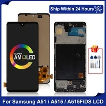 

NEW ERQI 2022 Super AMOLED For Samsung Galaxy A51 LCD Display SM-A515FN/DS A515F/DS Touch Screen Digitizer For Samsung A515