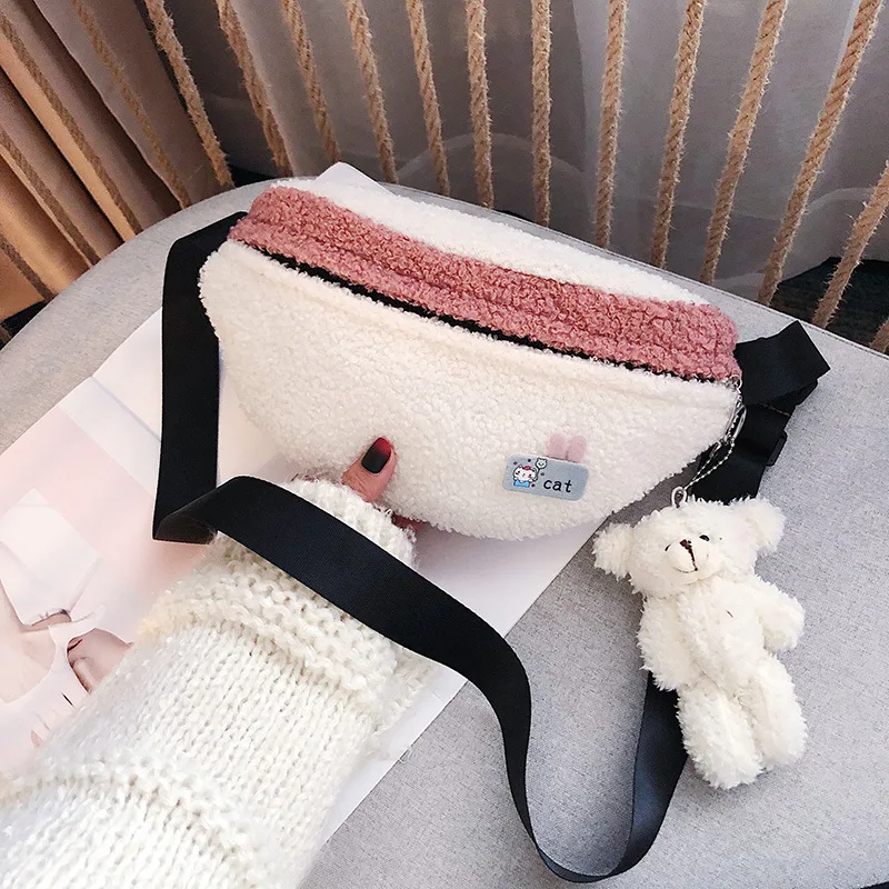 Girl'S Cute Bag INS Fashion Plush Shoulder Chest Pack Japanese-style Simple Versatile Wallet Students CHIC Autumn And Winter
Girl'S Cute Bag INS Fashion Plush Shoulder Chest Pack Japanese-style Simple Versatile Wallet Students CHIC Autumn And Winter