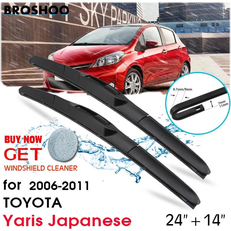 Car Wiper Blade Front Window Windscreen Windshield Wipers Blades Auto Accessories For TOYOTA Yaris Japanese 24"+14" 2006-2011
Car Wiper Blade Front Window Windscreen Windshield Wipers Blades Auto Accessories For TOYOTA Yaris Japanese 24"+14" 2006-2011