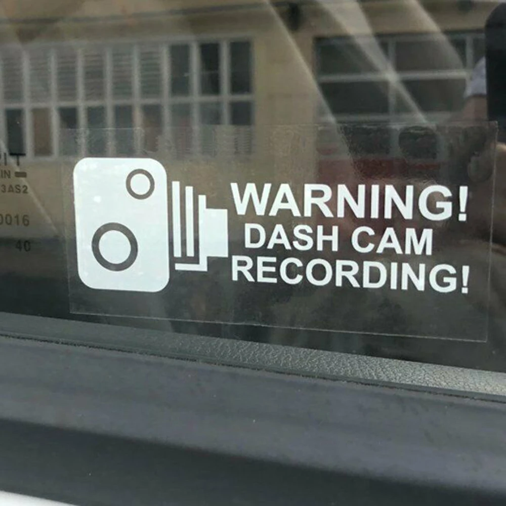 Фото Наклейка Предупреждение видеорегистратор-наклейка на окно безопасности