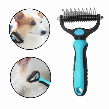 Pet Fur Knot Cutter Dog Grooming Shedding Tools Pet Cat Hair Removal Comb Brush Double sided Pet Products New Stainless
Pet Fur Knot Cutter Dog Grooming Shedding Tools Pet Cat Hair Removal Comb Brush Double sided Pet Products New Stainless