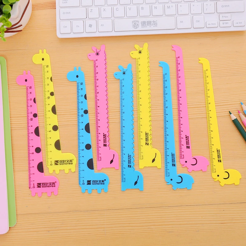 1 Pcs Lytwtw's Kawaii Cartoon Candy Color Giraffe Elephant Plastic Ruler Measuring Straight Ruler Tool Student Gift Stationery
1 Pcs Lytwtw's Kawaii Cartoon Candy Color Giraffe Elephant Plastic Ruler Measuring Straight Ruler Tool Student Gift Stationery