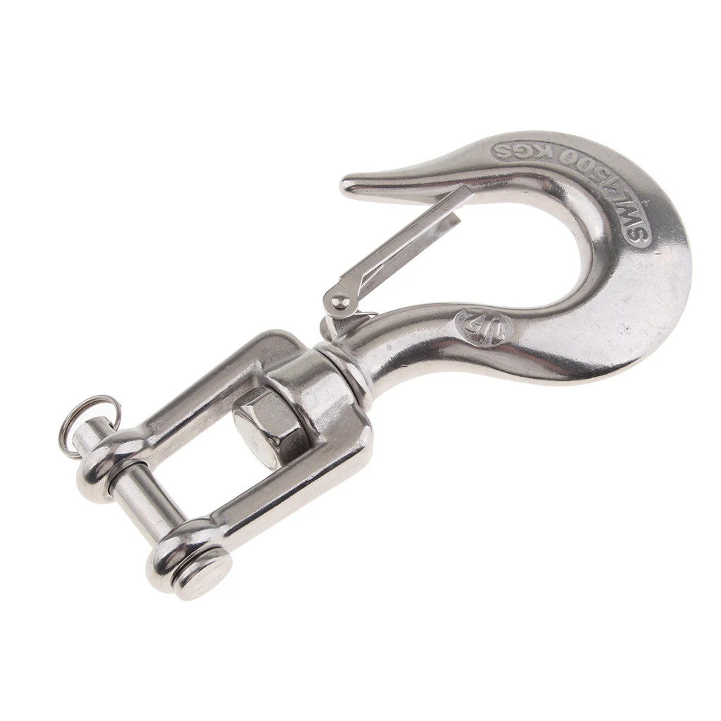 304 Stainless Steel Swivel Eye Clevis Lifting Chain Snap Hook 1/2 Inch 304 Stainless Steel Swivel Eye Clevis Lifting Chain Snap Hook 1/2 Inch