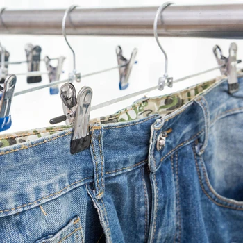 10 Pcs/set Iron Windproof Clothes Hanger with Pegs Non-slip Keep Shape Trousers Clip Bra Underwear Pants Holder Storage Rack 
10 Pcs/set Iron Windproof Clothes Hanger with Pegs Non-slip Keep Shape Trousers Clip Bra Underwear Pants Holder Storage Rack