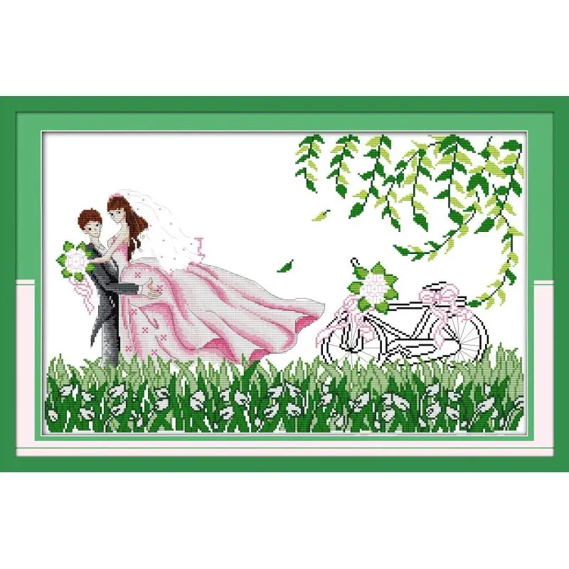 Wedding In Spring Cross Stitch Joy Sunday Portrait Painting 11CT 14CT Cross Stitch DMS Printed Pattern DIY Embroidery Sets
Wedding In Spring Cross Stitch Joy Sunday Portrait Painting 11CT 14CT Cross Stitch DMS Printed Pattern DIY Embroidery Sets