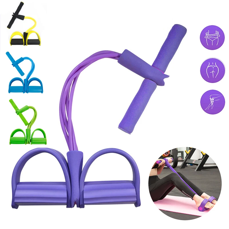 4 Tube Latex Elastic Pull Rope Resistance Bands Pedal Exerciser Sit-up Expander Elastic Bands Muscle Slimming Fitness Workout
4 Tube Latex Elastic Pull Rope Resistance Bands Pedal Exerciser Sit-up Expander Elastic Bands Muscle Slimming Fitness Workout
