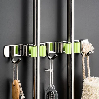 304 Stainless Steel Mop hook Kitchen Bathroom Wall Mount Mops Sundries Hanger Storage Holders Racks Room Hook Wall Mount
304 Stainless Steel Mop hook Kitchen Bathroom Wall Mount Mops Sundries Hanger Storage Holders Racks Room Hook Wall Mount