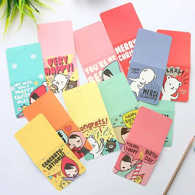 1set Blessing Christmas Cartoon Invitation Envelopes Card Mini Small Card Message Folding with Envelope Birthday Greeting Cards
1set Blessing Christmas Cartoon Invitation Envelopes Card Mini Small Card Message Folding with Envelope Birthday Greeting Cards