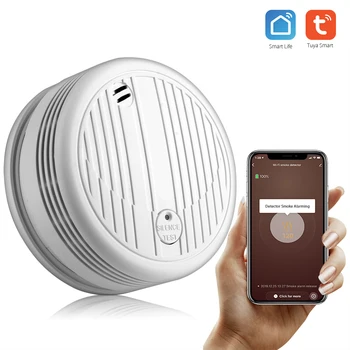 Wifi Smoke Detector Smart Fire Alarm Sensor Wireless Security System APP Control Smart Home For Home Kitchen/Store/Hotel/Factory
Wifi Smoke Detector Smart Fire Alarm Sensor Wireless Security System APP Control Smart Home For Home Kitchen/Store/Hotel/Factory