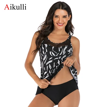 Aikulli Tankini Swimsuits Women Sexy Two Pieces Swimsuit Push Up Swimwear Print Bathing Suits Beach Wear Swimming Suit Bikinis 
Aikulli Tankini Swimsuits Women Sexy Two Pieces Swimsuit Push Up Swimwear Print Bathing Suits Beach Wear Swimming Suit Bikinis