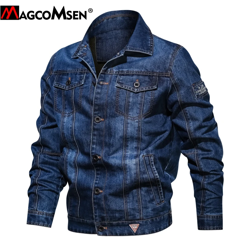 MAGCOMSEN Jeans Jacket Men Spring Autumn Blue Denim Jackets Fashion Casual Cowboy Jean Jacket and Coat Windbreakers 6XL Oversize
MAGCOMSEN Jeans Jacket Men Spring Autumn Blue Denim Jackets Fashion Casual Cowboy Jean Jacket and Coat Windbreakers 6XL Oversize