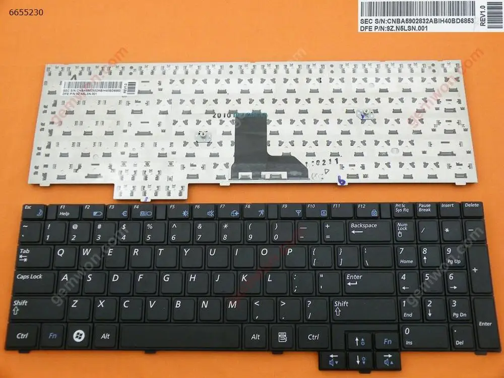 Notebook computer Replacement keyboard for SAMSUNG R517 R523 R528 R530 P580 R618 R620 BLACK
Notebook computer Replacement keyboard for SAMSUNG R517 R523 R528 R530 P580 R618 R620 BLACK