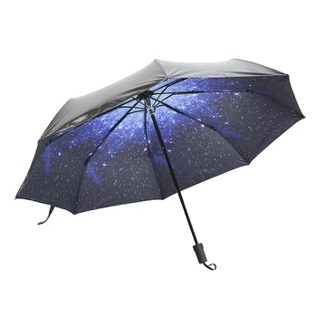 Korean Automatic Umbrella Men Women Uv Protection Rain And Sun Umbrella Folding Black Coating Paraguas Umbrella Galaxy MM60YS
Korean Automatic Umbrella Men Women Uv Protection Rain And Sun Umbrella Folding Black Coating Paraguas Umbrella Galaxy MM60YS