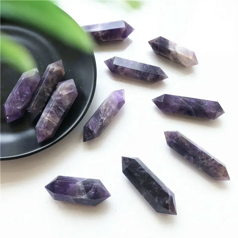 Dropshipping Natural Dream Amethyst Quartz Crystal Wand Double Points Healing Purple Quartz Crystal Point Wand Decoration 1pc
Dropshipping Natural Dream Amethyst Quartz Crystal Wand Double Points Healing Purple Quartz Crystal Point Wand Decoration 1pc