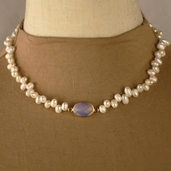 2019 Last Season Freshwater Pearl Necklace Choker Delicate Elegant Real Baroque Pearl Stone Charm Necklace for Women
2019 Last Season Freshwater Pearl Necklace Choker Delicate Elegant Real Baroque Pearl Stone Charm Necklace for Women