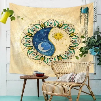 Nordic Moon Fabric Art Tapestry Bedroom Galaxy Abstract Aesthetic Bohemian Bedroom Decor Psychedelic Arazzo Home Textile BY50TA 
Nordic Moon Fabric Art Tapestry Bedroom Galaxy Abstract Aesthetic Bohemian Bedroom Decor Psychedelic Arazzo Home Textile BY50TA