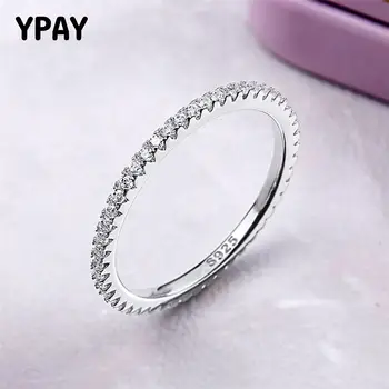 YPAY Real 925 Sterling Silver Ring High Quality Circle Clear CZ Geometric Stackable Rings for Women Wedding Fine Jewelry YMR140
YPAY Real 925 Sterling Silver Ring High Quality Circle Clear CZ Geometric Stackable Rings for Women Wedding Fine Jewelry YMR140