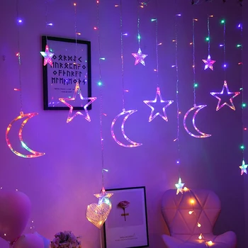 Star Moon Fairy LED Curtain String Lights Garland Wedding Decorative Lamp Star Christmas LED String Light Holiday Party
Star Moon Fairy LED Curtain String Lights Garland Wedding Decorative Lamp Star Christmas LED String Light Holiday Party
